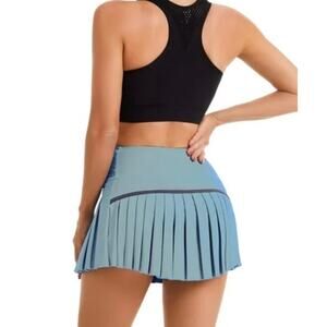 Women's Tennis Skort Pleated Skirt Pickleball, Gym Performance Wear Small EUC